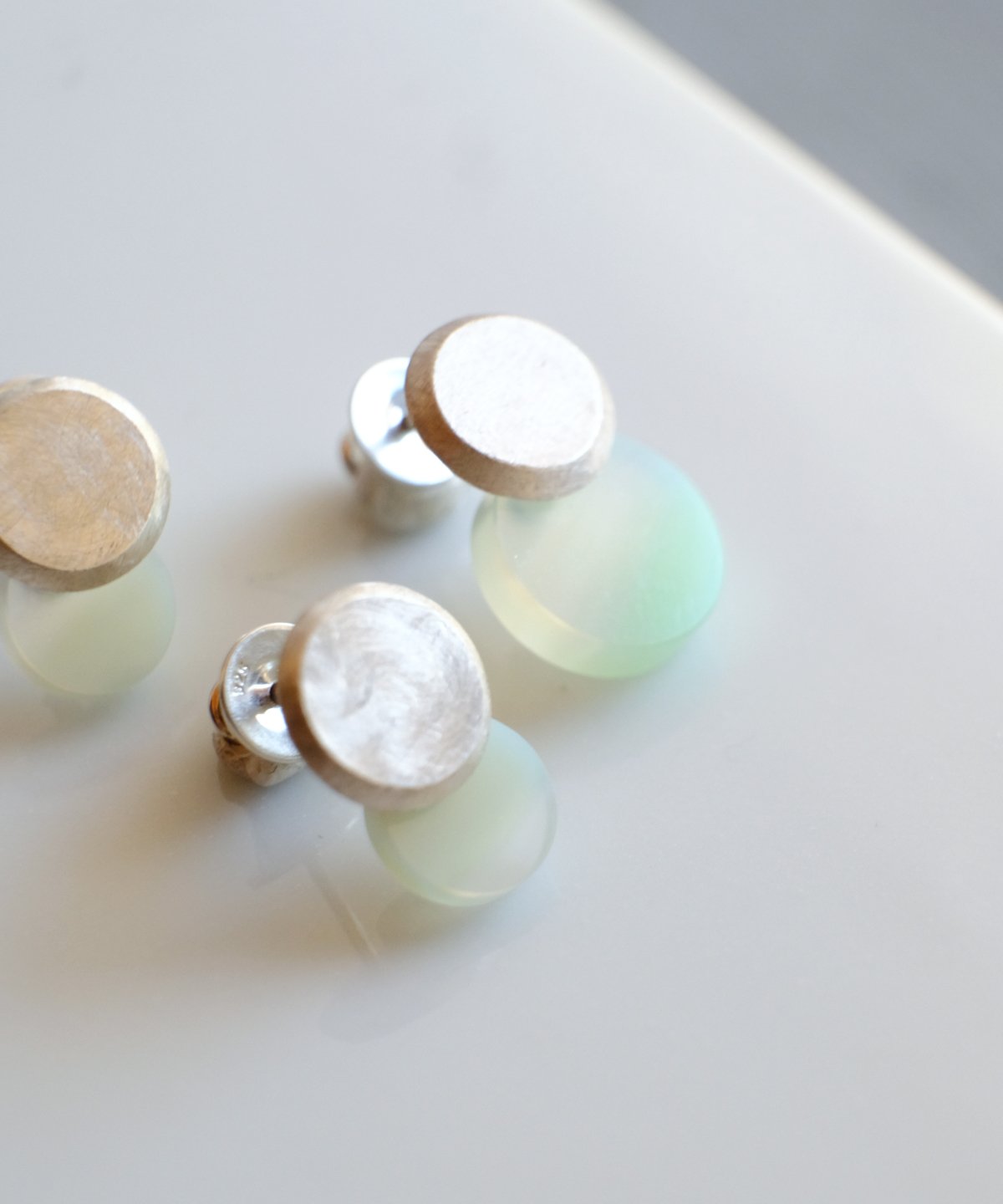 Halos pierce アゲート | 鶫 tsugumi 銀小物製作所 online s