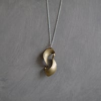 kanban brass necklace