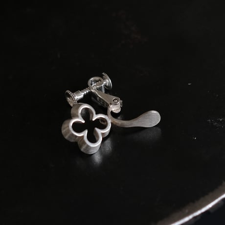 clover silver earing