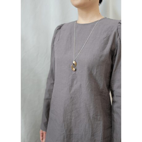 kanban brass necklace