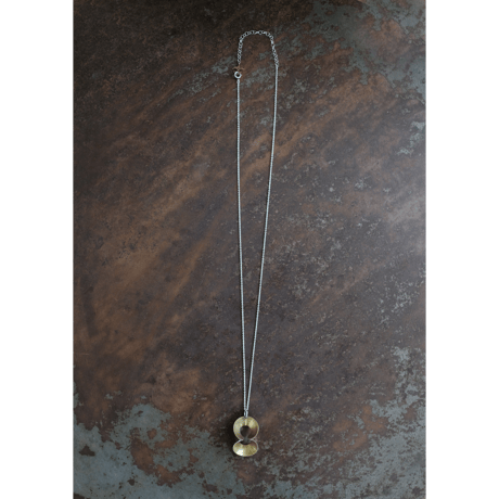 pump (L) brass necklace -無地-