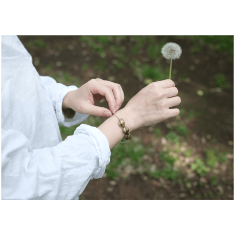 アサツキのつぼみ　 Brass Bracelet