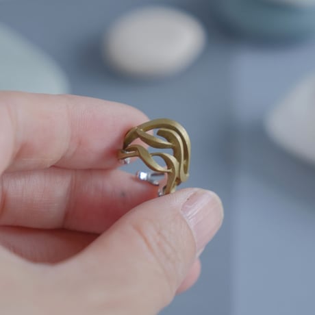 RANMA brass earcuff