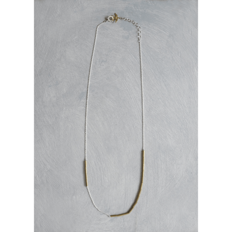 PIPE brass necklace