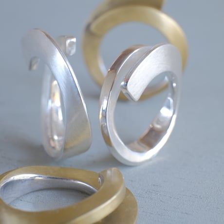 Vine silver ring