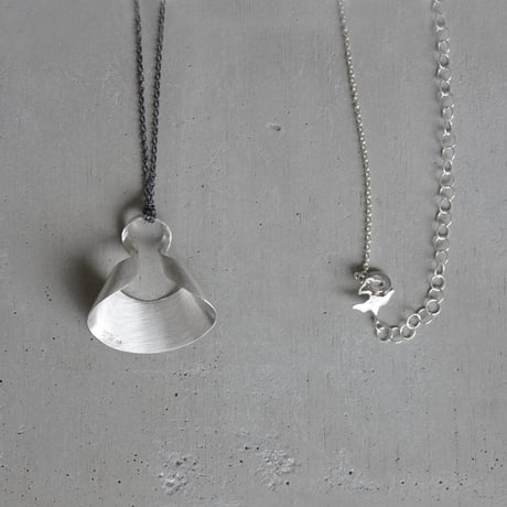 bobo (S) silver necklace　-無地-
