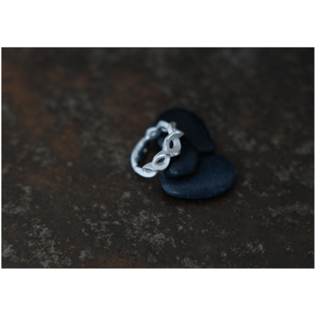 Kazenami Silver  Pinky Ring