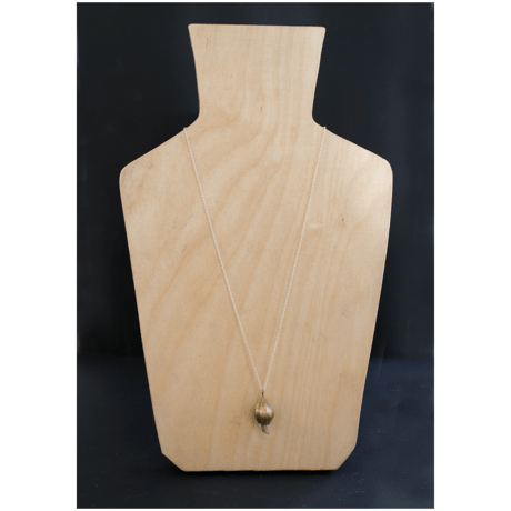 アサツキのつぼみ　 Brass Necklace