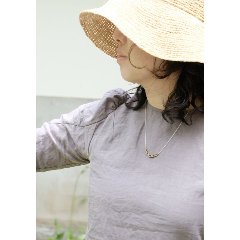 Kazenami brass Necklace | 鶫 tsugumi 銀小物製作所 onli