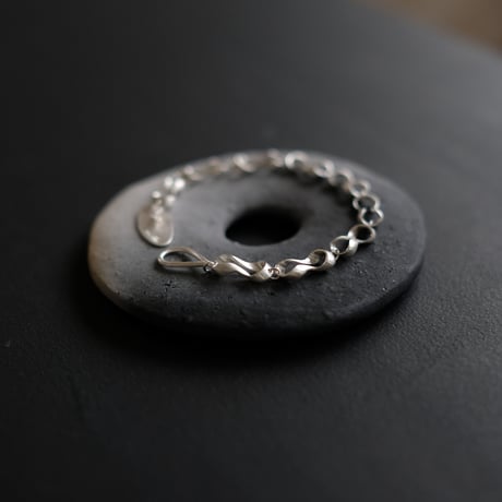Black moor (S) 9 piece Silver Bracelet