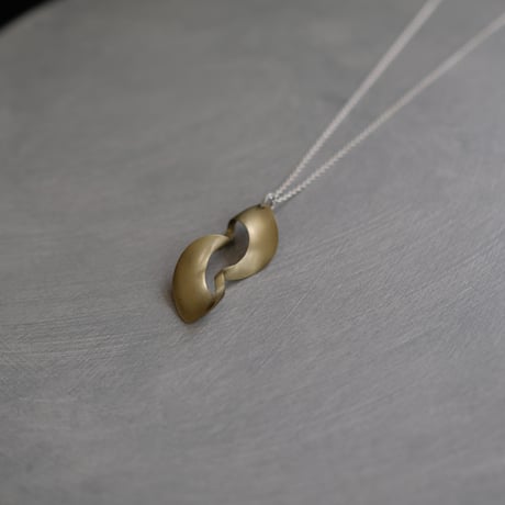 kanban brass necklace