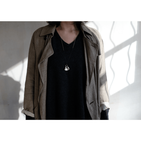 bobo (S) silver necklace　-無地-