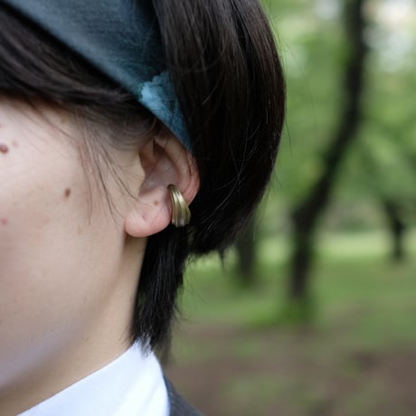 Asatsuki Brass Ear Cuff（M）