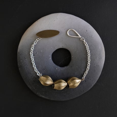 アサツキのつぼみ　 Brass Bracelet