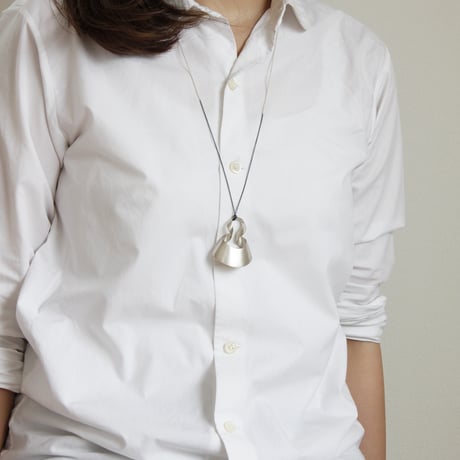bobo (M) silver necklace -無地-