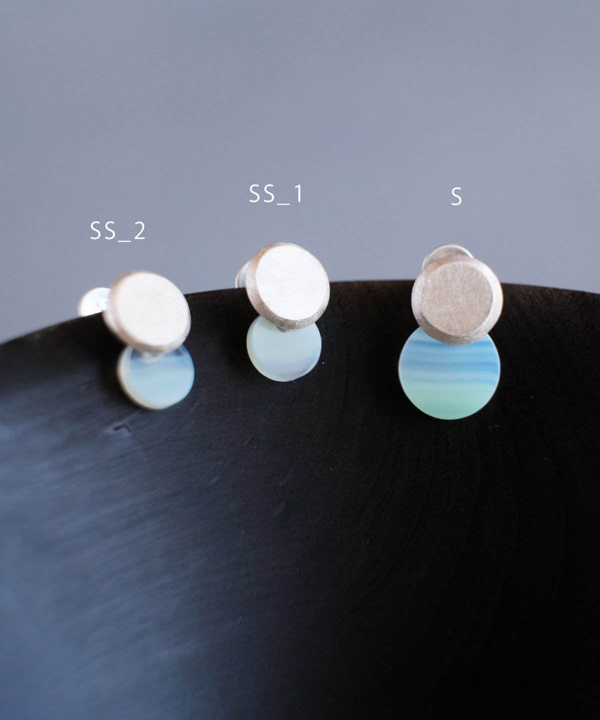 【コレクターズアイテム】ターキッシュアゲート Halos pierce アゲート | 鶫 tsugumi 銀小物製作所 online s