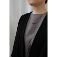 PIPE brass necklace