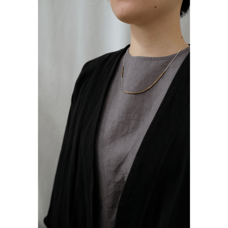 PIPE brass necklace