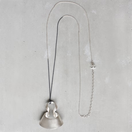 bobo (M) silver necklace -無地-