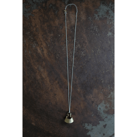 bobo (S) brass necklace -無地-