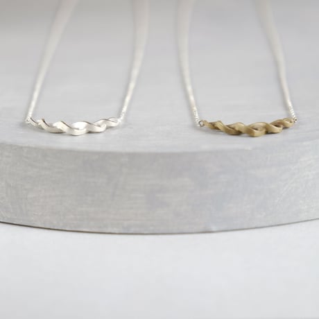 Kazenami silver necklace