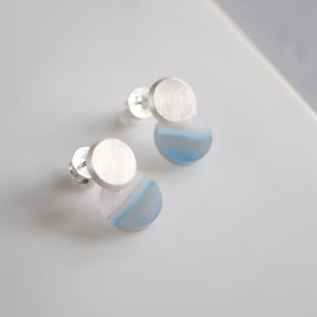 Halos pierce (S)  ブルーアゲート