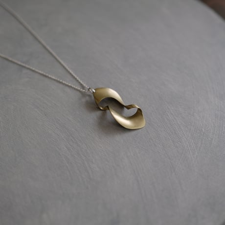 kanban brass necklace