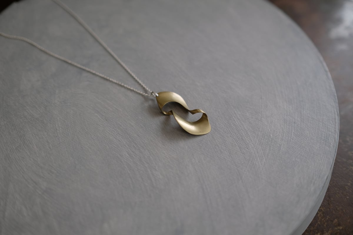 kanban brass necklace | 鶫 tsugumi 銀小物製作所 online