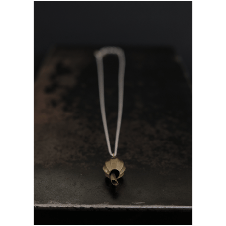 アサツキのつぼみ　 Brass Necklace