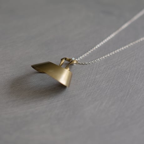 bobo (S) brass necklace -無地-