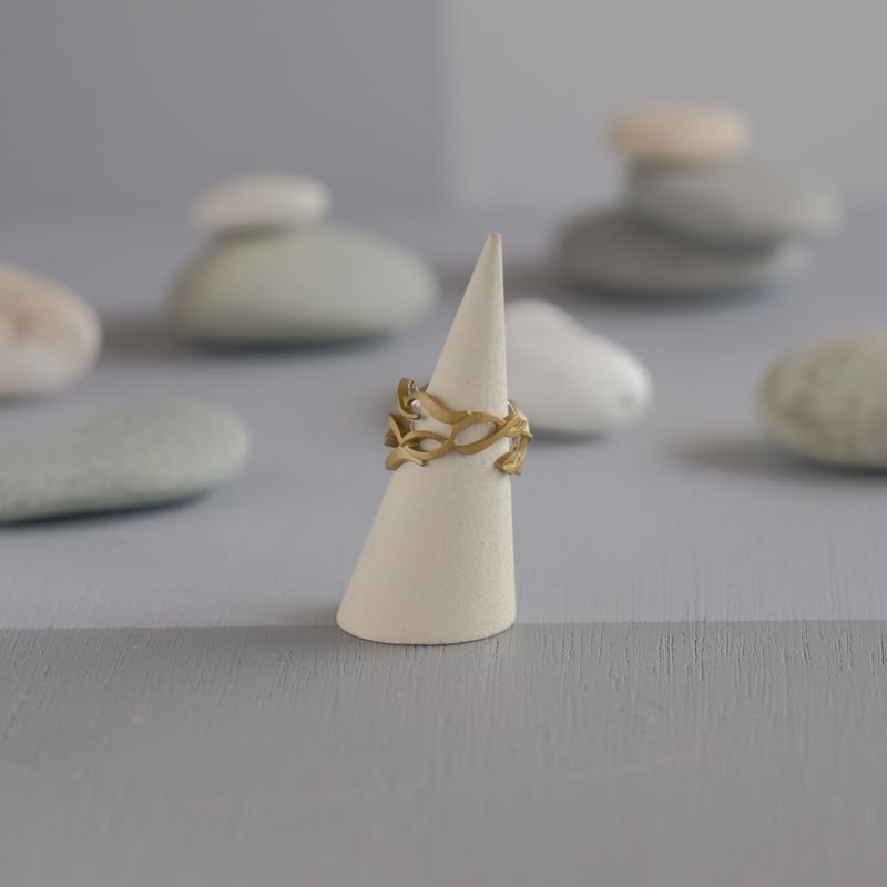 RANMA brass ring -Nami2- | 鶫 tsugumi 銀小物製作所 onl