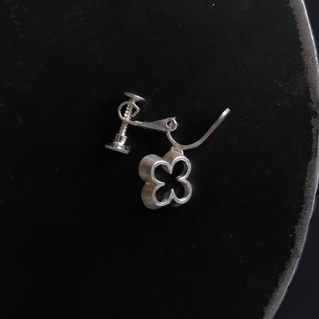clover silver earing