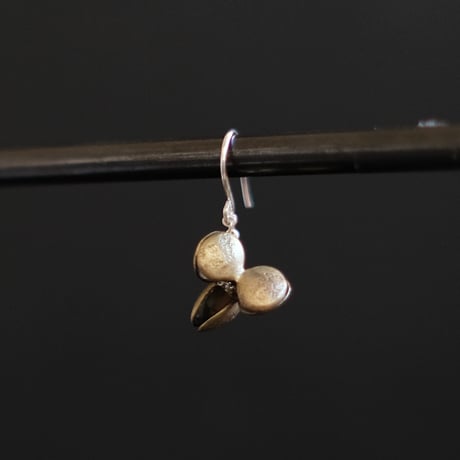 ヤマノイモのタネ S brass pierce （片耳）