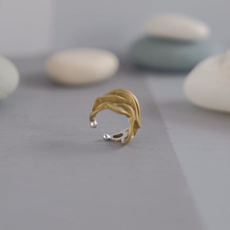 RANMA brass earcuff
