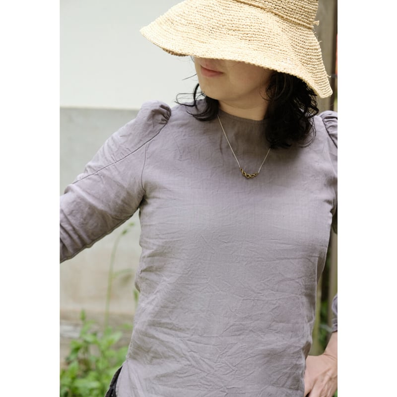 アパルトモン Rib L/S T-SH ホワイト BORDER RIB LONGSLEEVE T-SHIRT