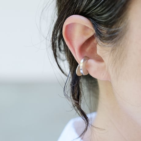 Vine silver earcuff
