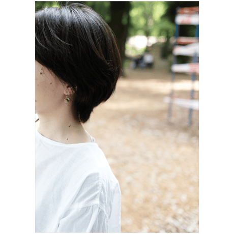 ヤマノイモのタネ M brass pierce （片耳）