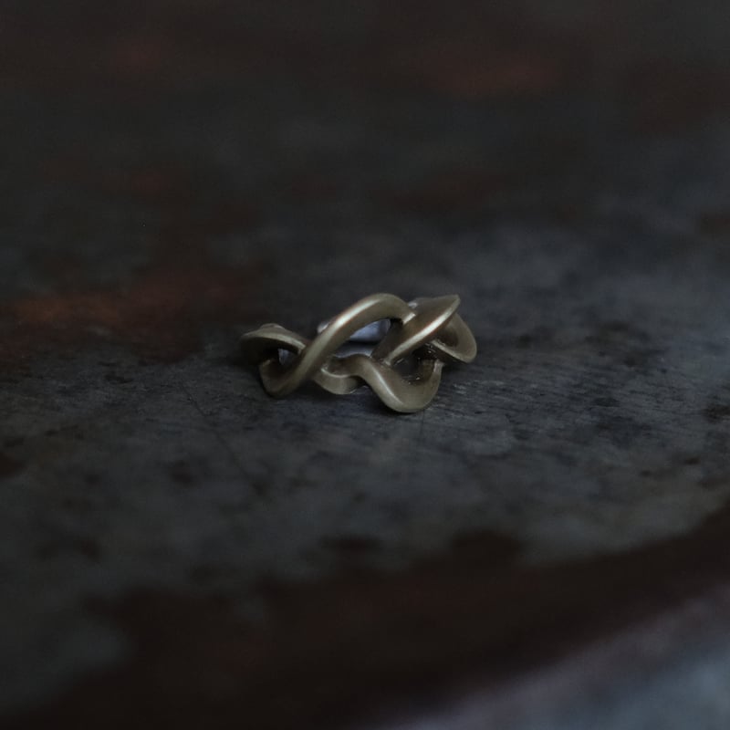 Kazenami Brass Ear cuff (M) | 鶫 tsugumi 銀小物製作所