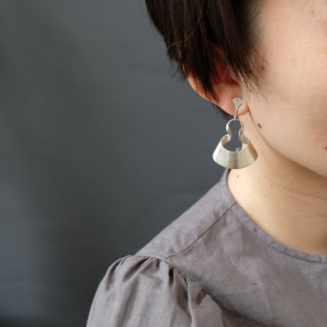 bobo  silver earing  -無地-