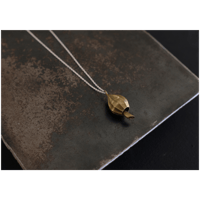 アサツキのつぼみ　 Brass Necklace