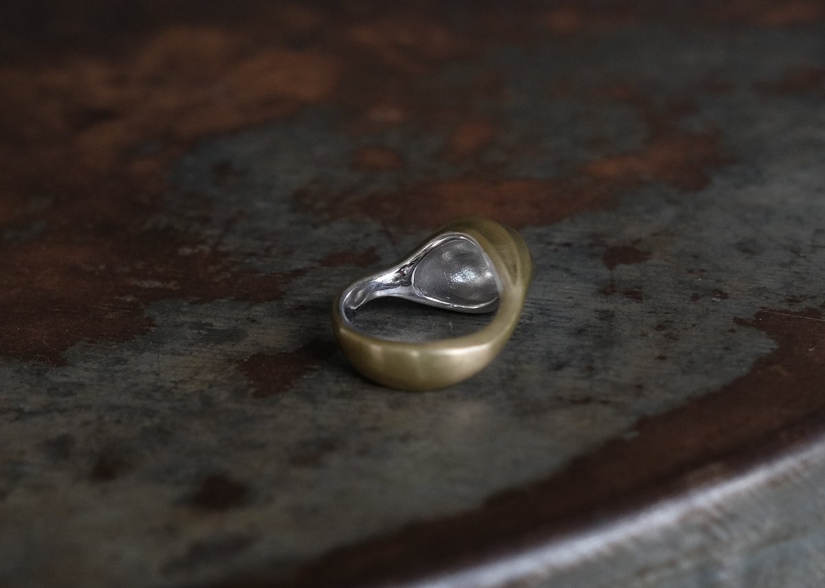 Asatsuki Tsuboi Brass Ring | 鶫 tsugumi 銀小物製作所 o