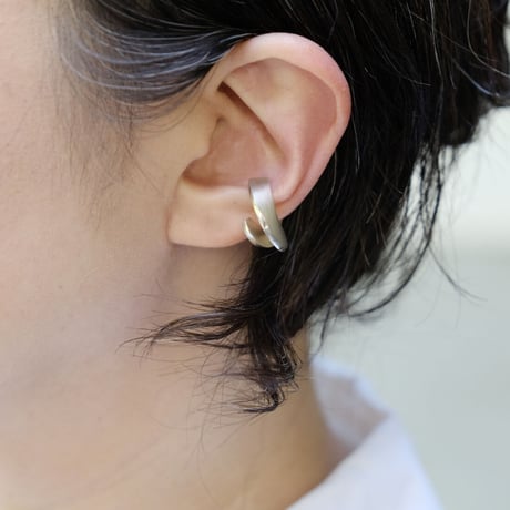 Vine silver earcuff