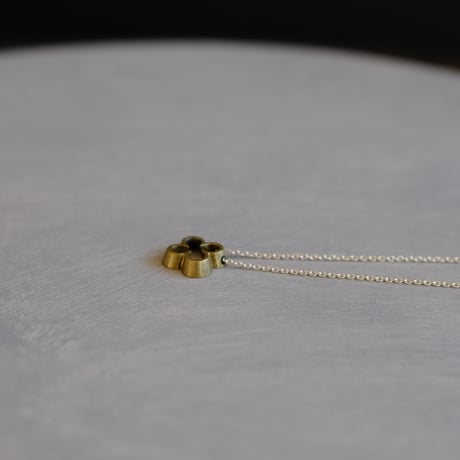 clover brass necklace
