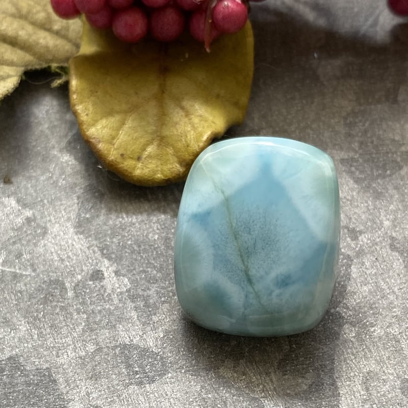 癒しの波模様】ラリマー カボション スクエア | Preferito