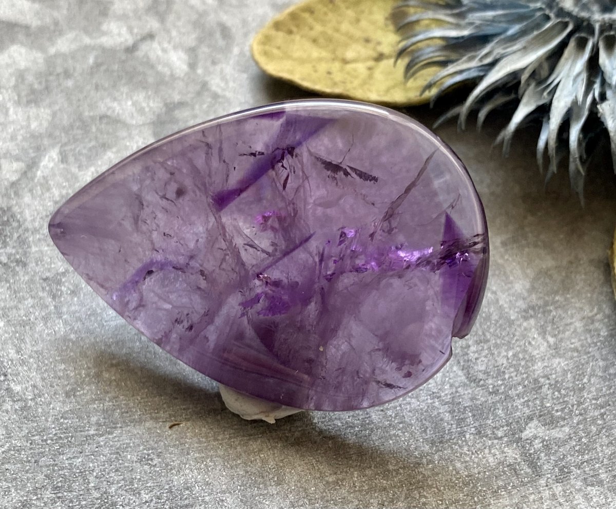 大きめ高品質】アメジスト カボション ペアシェイプ | Preferito