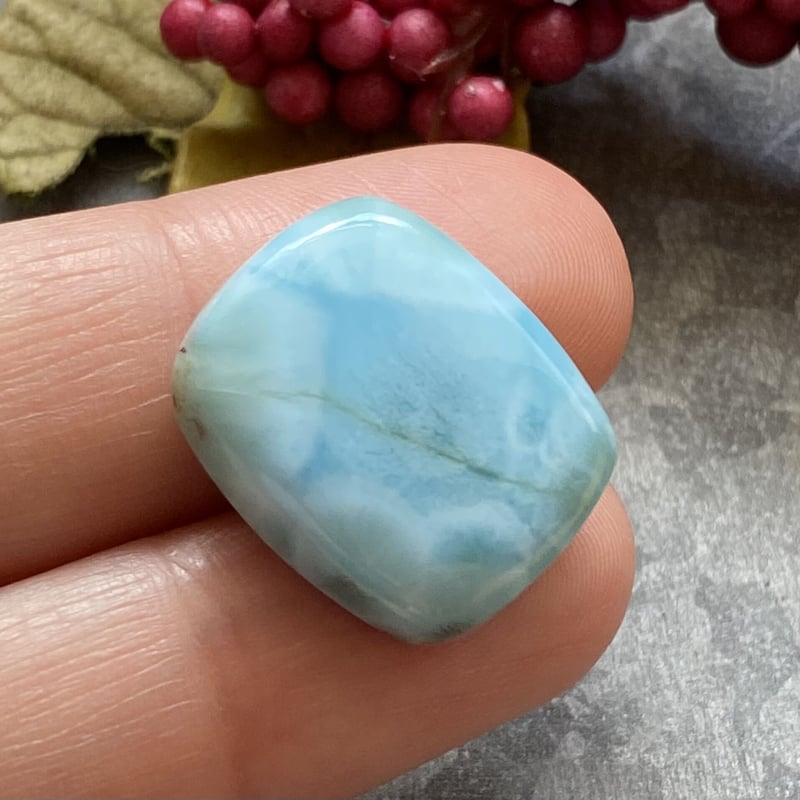 癒しの波模様】ラリマー カボション スクエア | Preferito