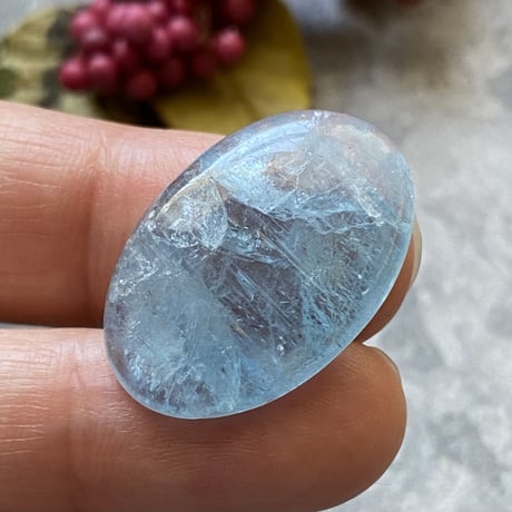 【高品質・透明感】アクアマリン　カボション　オーバル