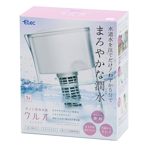 ポット型浄水器 ULeAU/ウルオ(カートリッジ1本付):UL-035 ポット型浄水器 ULeAU/ウルオ(カートリッジ1本付):UL-035
