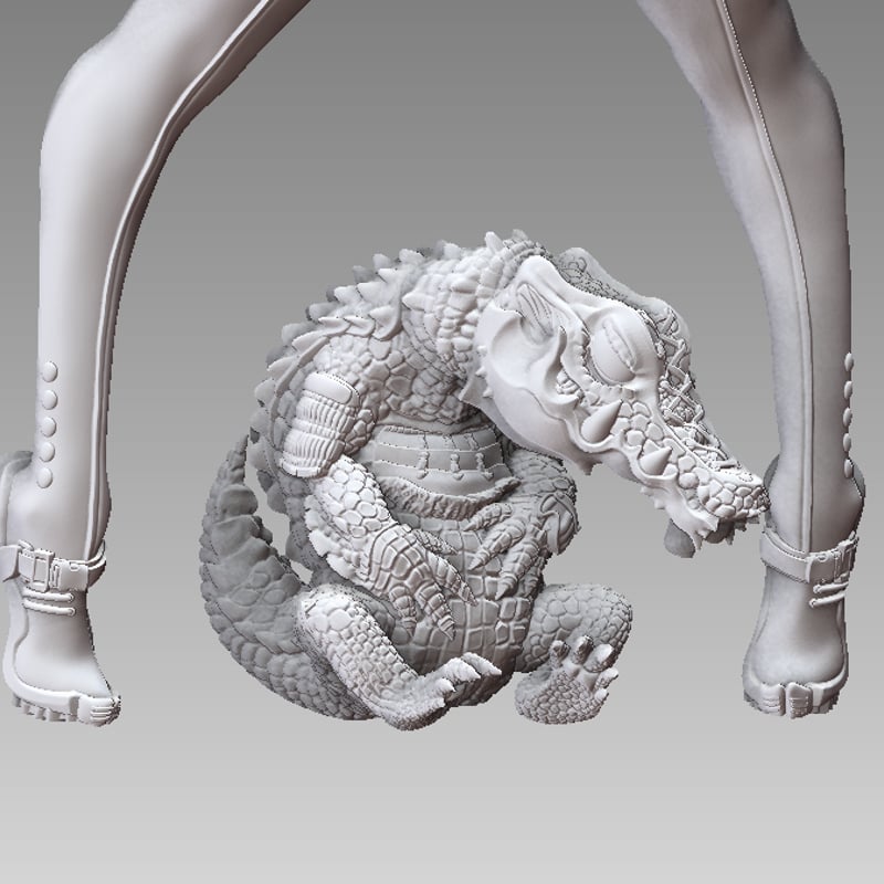 GreenAppleMemon / 吽』 STL file for 3D printing
