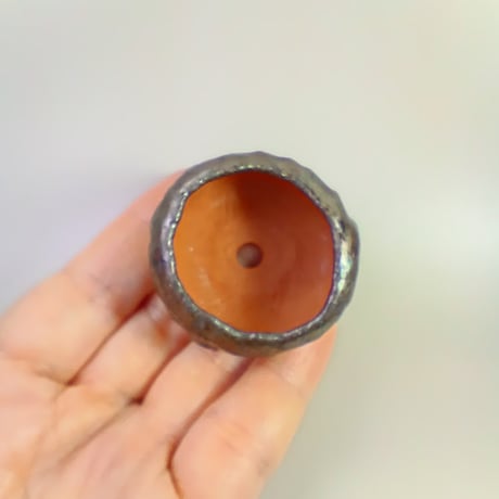 ミニ盆栽鉢　玉木啓子造 　１点もの現物撮影 　№20260501A